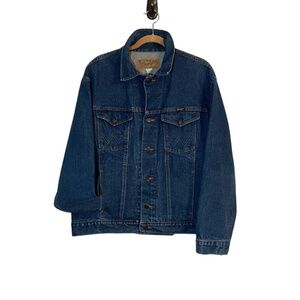 Wrangler Denim Jacket S Blue Western Cowgirl Rugged 90s Snaps Retro Concert Chic